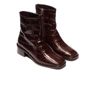 L’ intervalle - sz 8/38 Gilgen Brown Croco boot